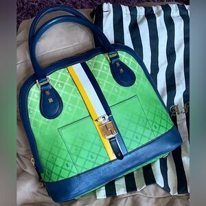 L.A.M.B. by Gwen Stefani Montego Bowler Bag in Green Ombre GORGEOUS❣️